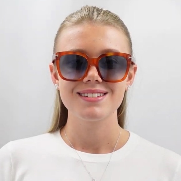 Tom Ford Amarra Sunglasses in Light Tortoise - Picture 14 of 14